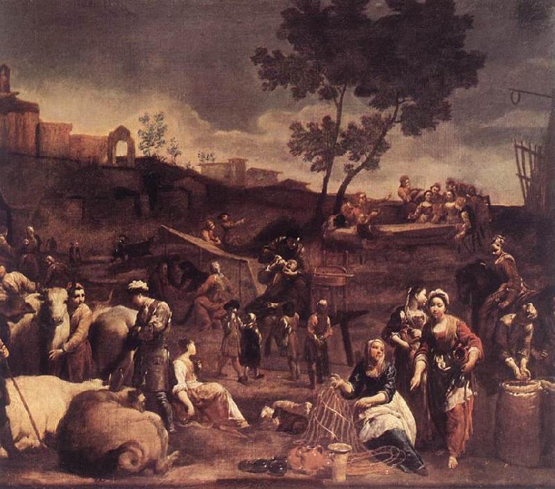 CRESPI, Giuseppe Maria Village Fair dfg oil painting image